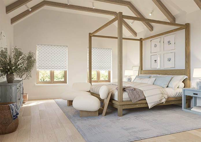 Huaraz Velvet, Light Grey - Roman Blind - Image 6